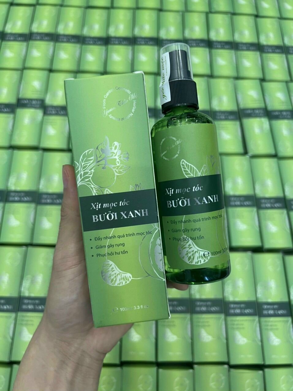 Xịt mọc tóc bưởi xanh mẫu mới năm 2023..