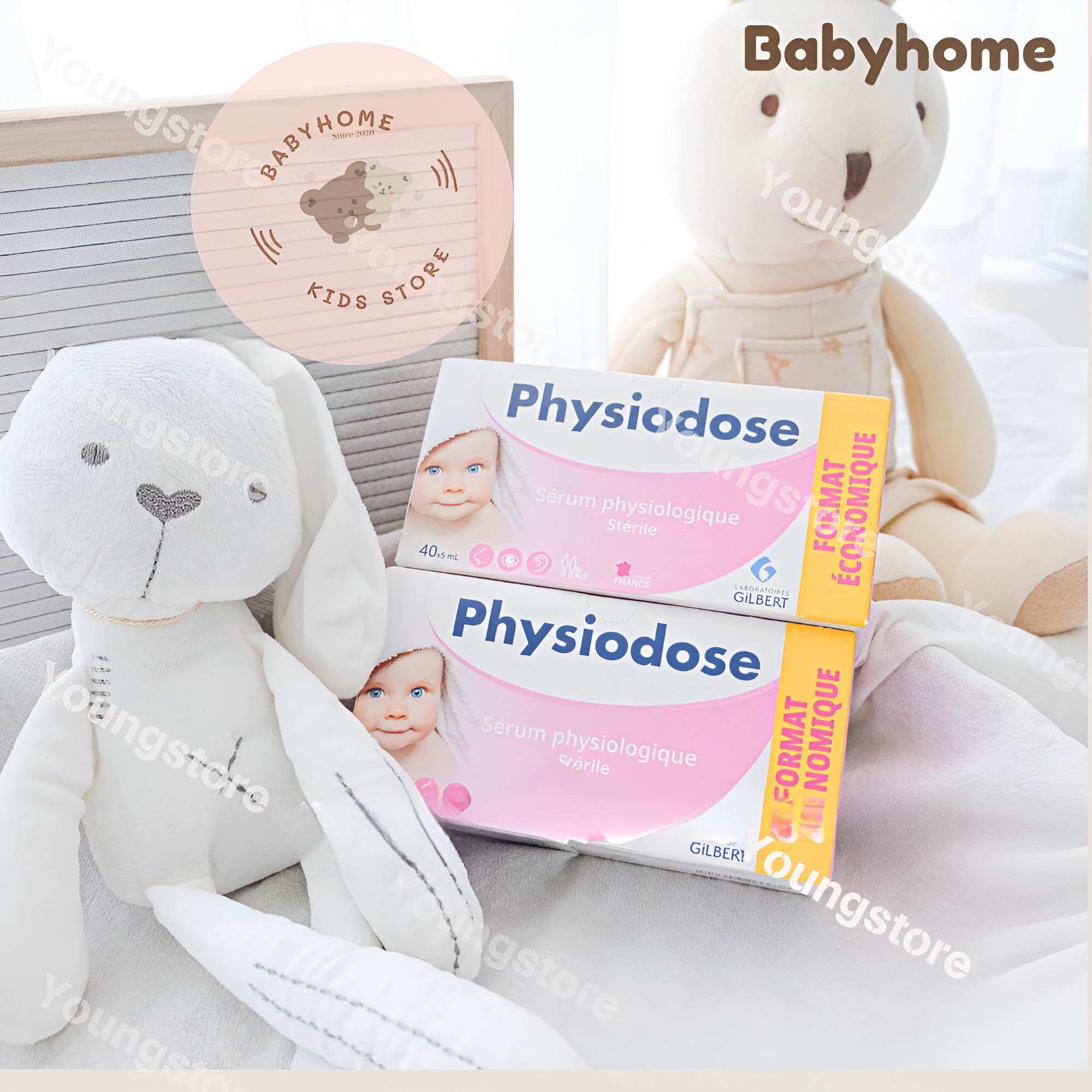 Nước muối sinh lý Physiodose Pháp (40 ống)