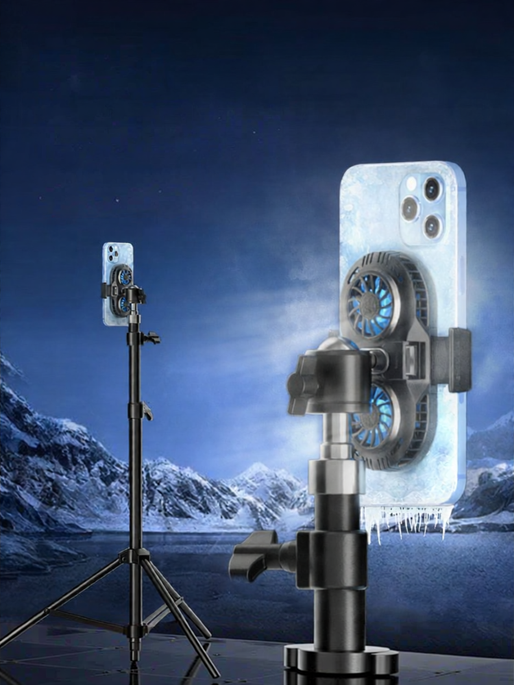 Livestreaming Cooling Clamp Overheating Reducing Quiet Cooler with LED Light Giá 633,000 Đồng*Miễn phí vận chuyển