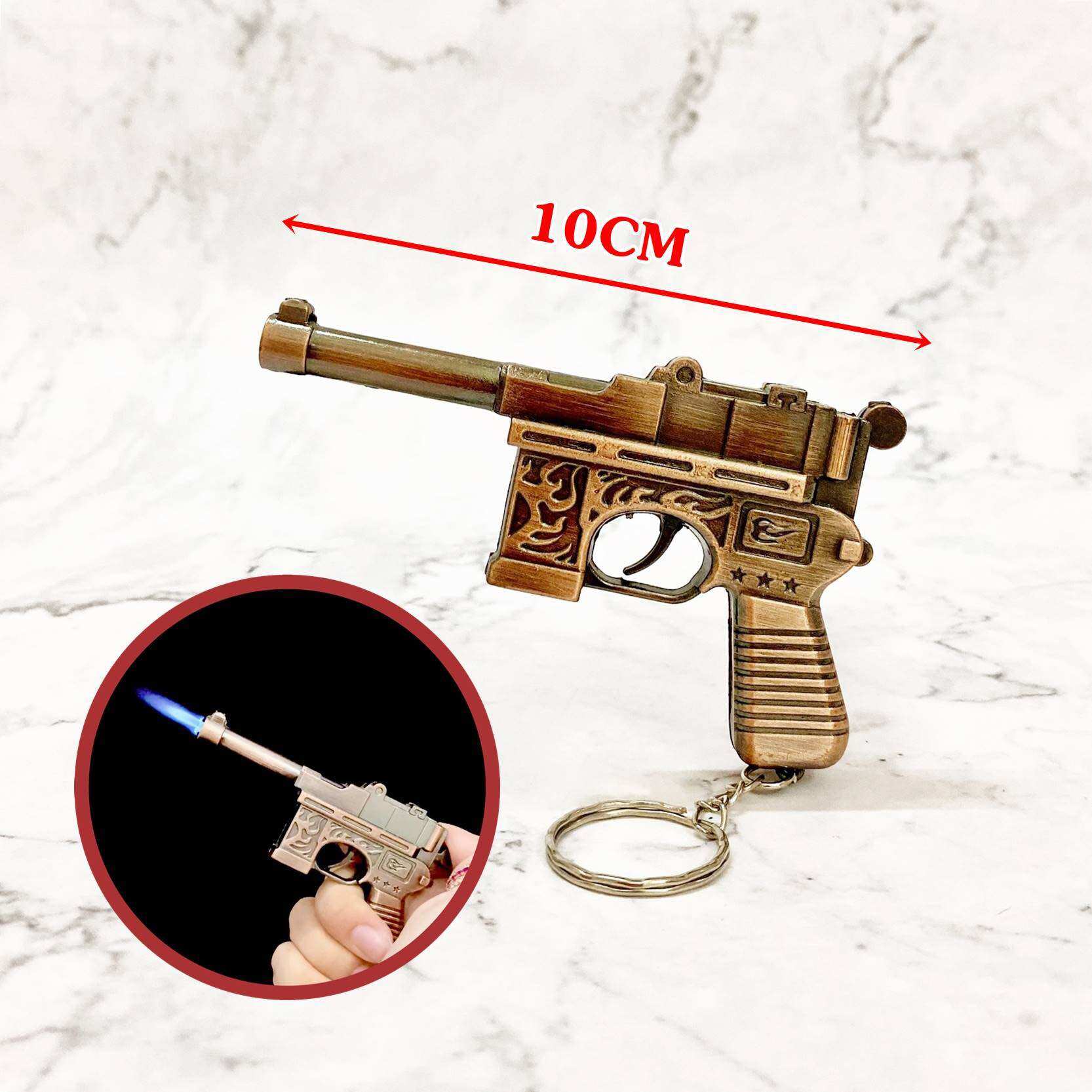 [HCM]Bật Lửa Gas Khè Móc Khoá Mô Hình Dáng Khẩu Cổ Mini 10cm