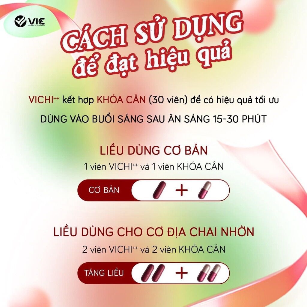 Giảm cân Vichi ++ Tặng kèm khoá cân [Giảm Cân Cấp Tốc]