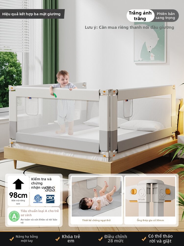 M-castle | Thanh Chắn Giường Bé Có Thể Nâng Lên
