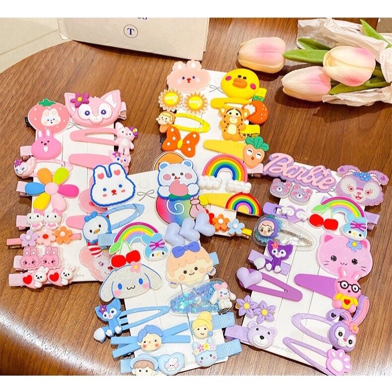 Set 14 kẹp tóc xinh xắn cho bé gái