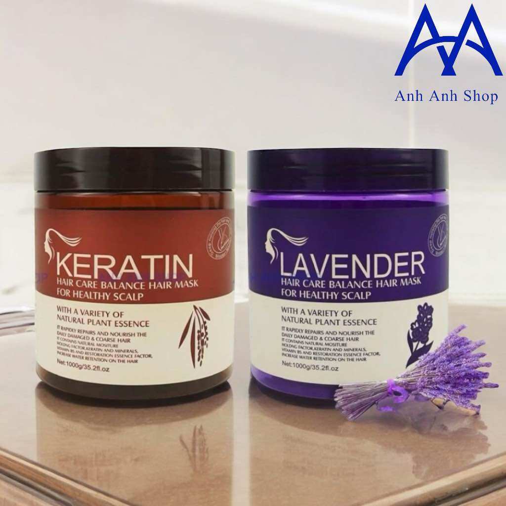 MẪU MỚI 2024 - KEM Ủ TÓC KERATIN COLLAGEN HÀN QUỐC 1000ML 2 Loại Brazi nut và Lavender RANDOM
