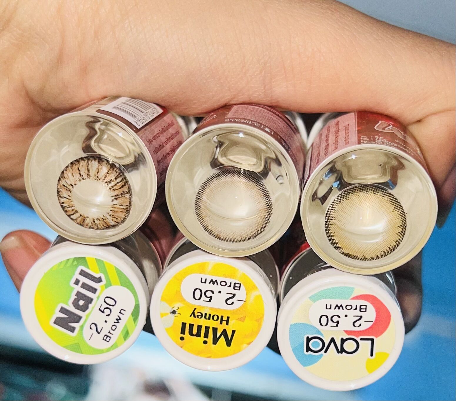 Lens Cận 2.5 Độ ( được chọn màu) - Dùng 1 Năm
