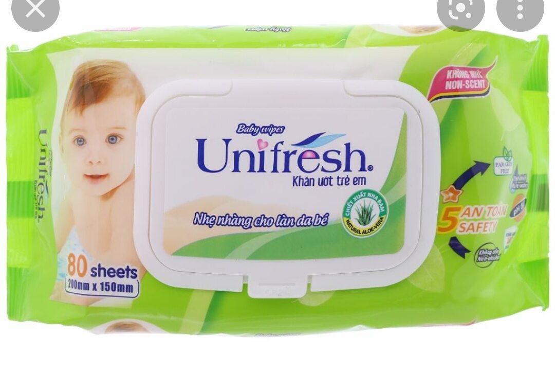 Combo 8 gói khăn ướt UNIFRESH ( loại 80 miếng )