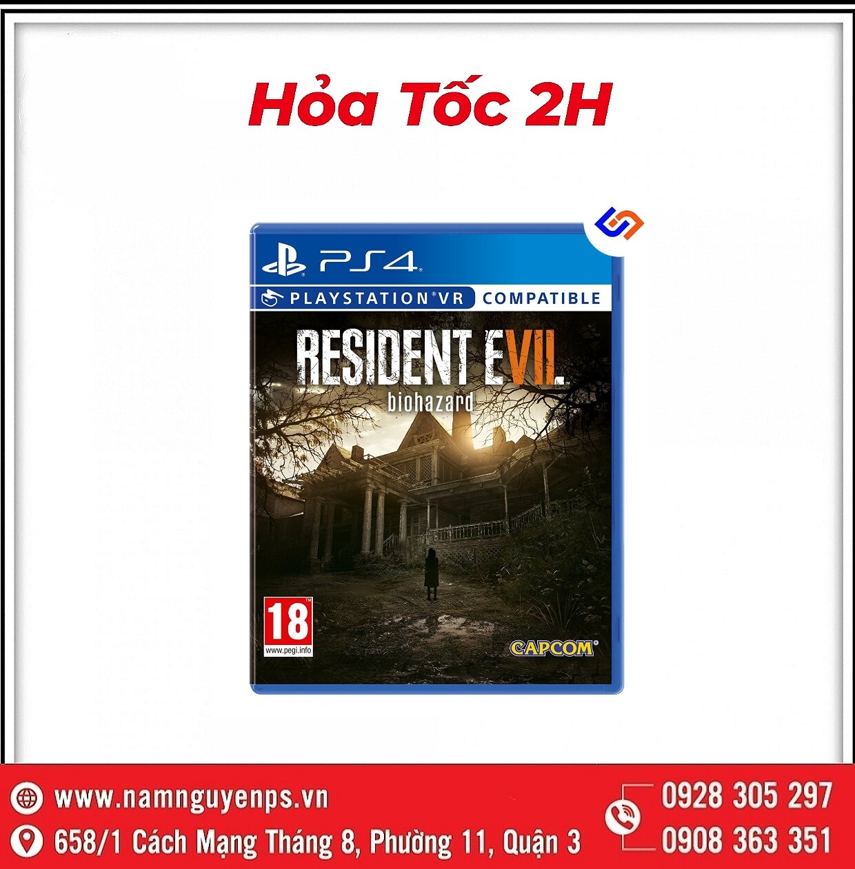 Đĩa Game PS4 | Resident Evil Biohazazd Resident 7 (Bắn Zombie) Res 7