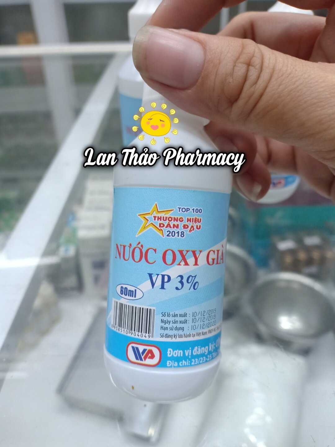 [lẻ 1 chai] DUNG DỊCH SÁT KHUẨN VẾT THƯƠNG OXY GIÀ 60ML VĨNH PHÚC