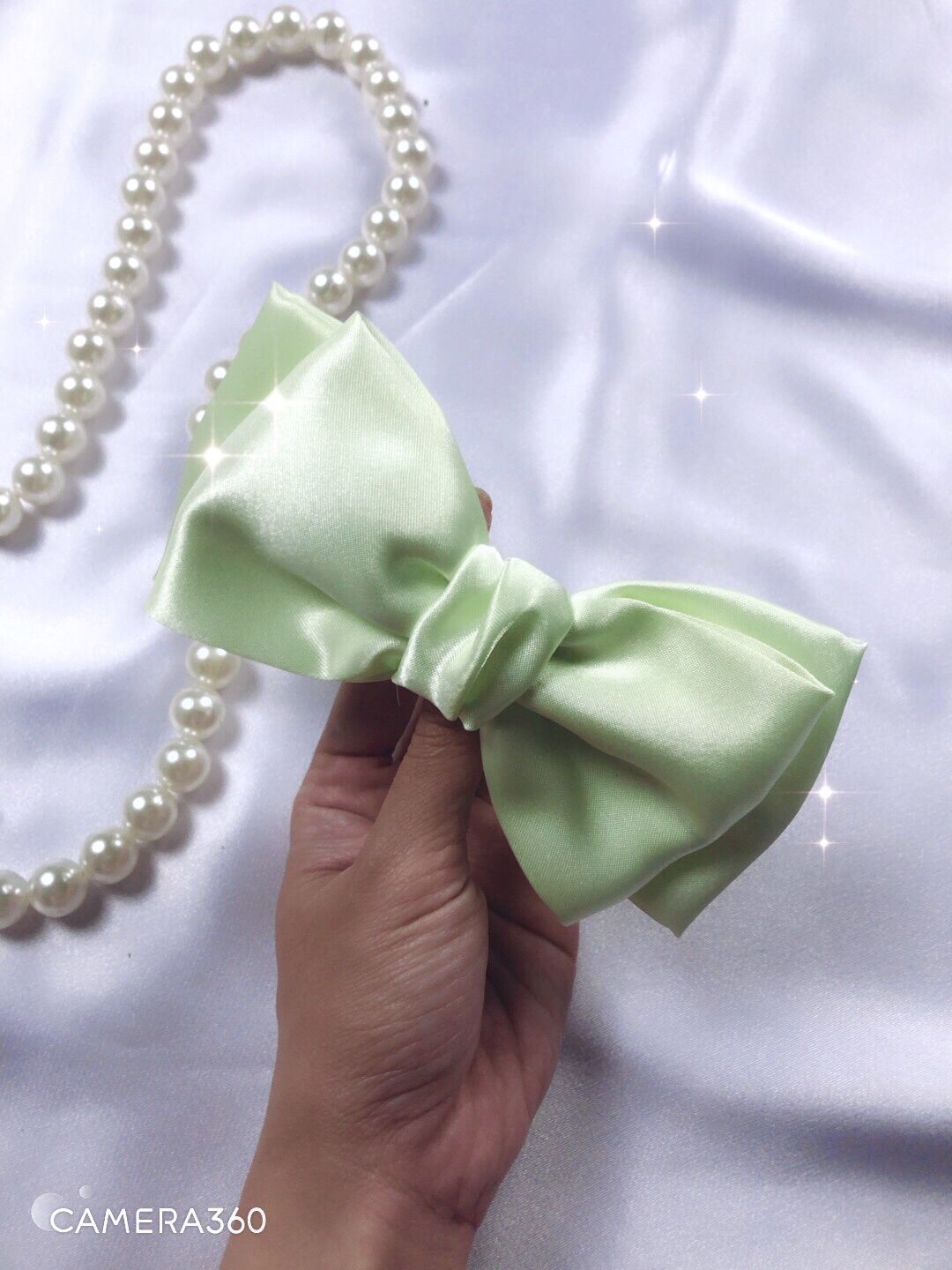 Kẹp Tóc Hình Nơ HandMade siêu to ( hình thật )