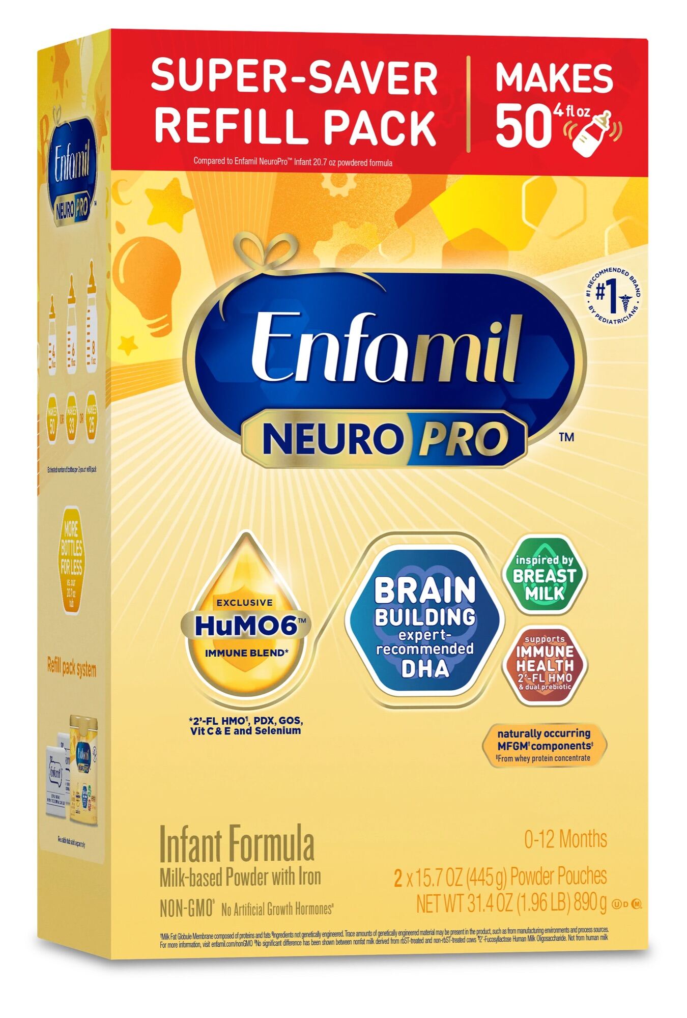 Sữa Enfamil Neuro Pro NON-GMO Infant Formula 890g của Mỹ hộp giấy new