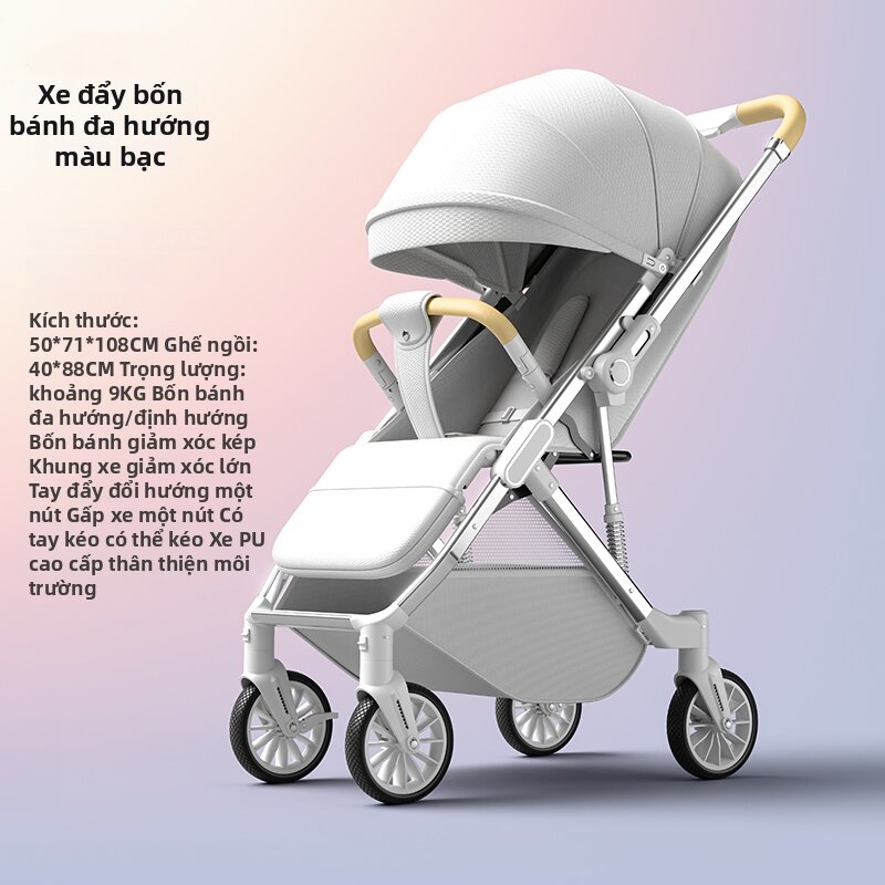 Reversible Lightweight Stroller Baby Carriage - 9