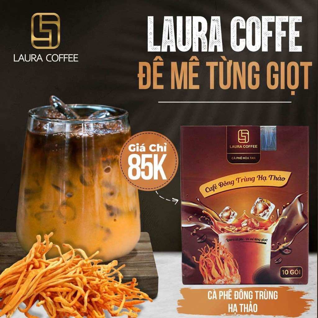 Cà phê Nhật Kim Anh cà phê hòa tan Laura Coffee  (Hộp 10 gói)