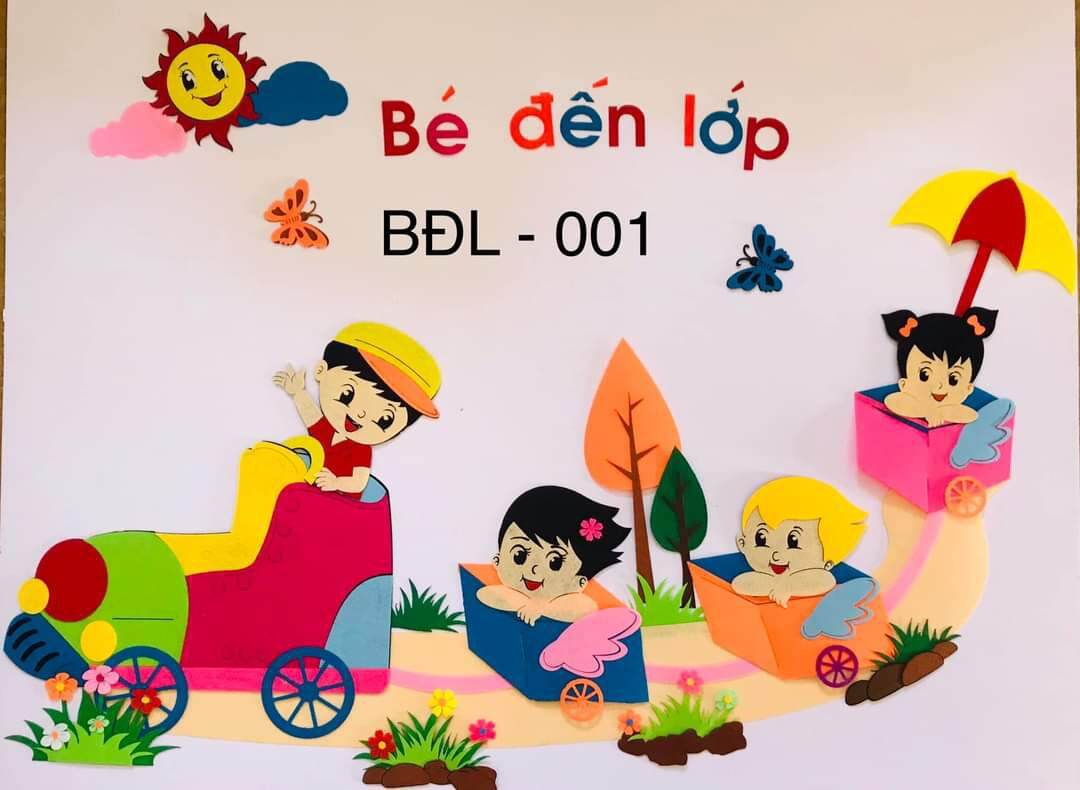 Bảng Chào Bé Đến Lớp( Tranh Trang Trí Trường Lớp Mầm Non Và Tiểu Học) |  Lazada.Vn