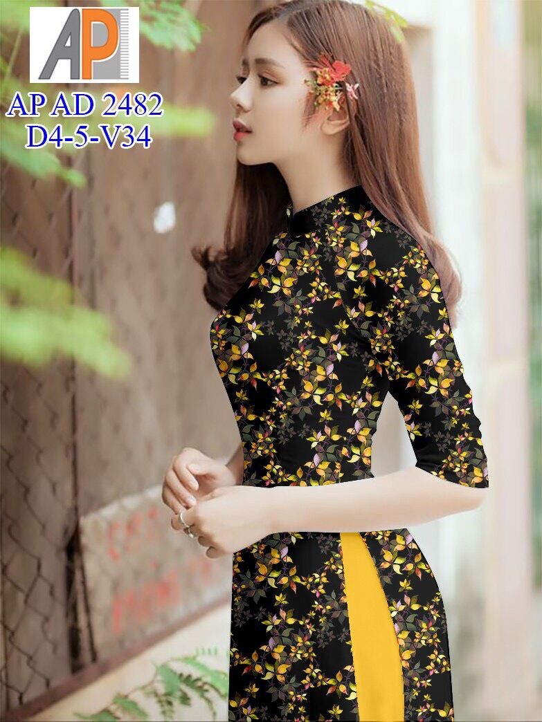 Vải áo dài in hoa nhí