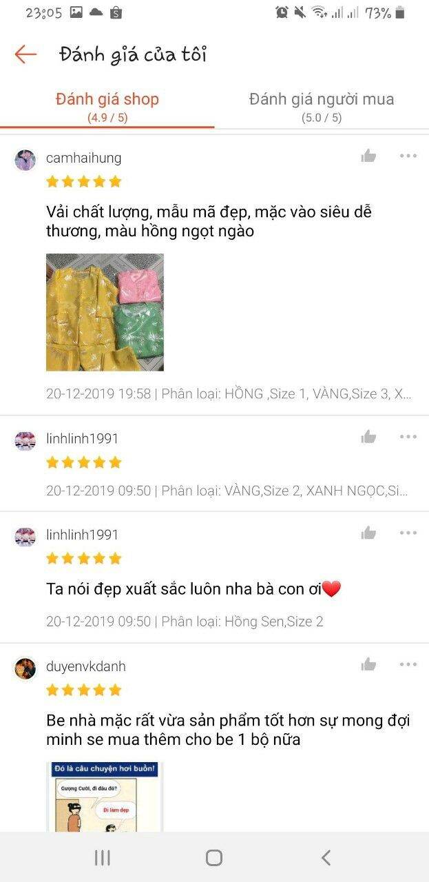 Bà ba gấm lá tre cho bé gái