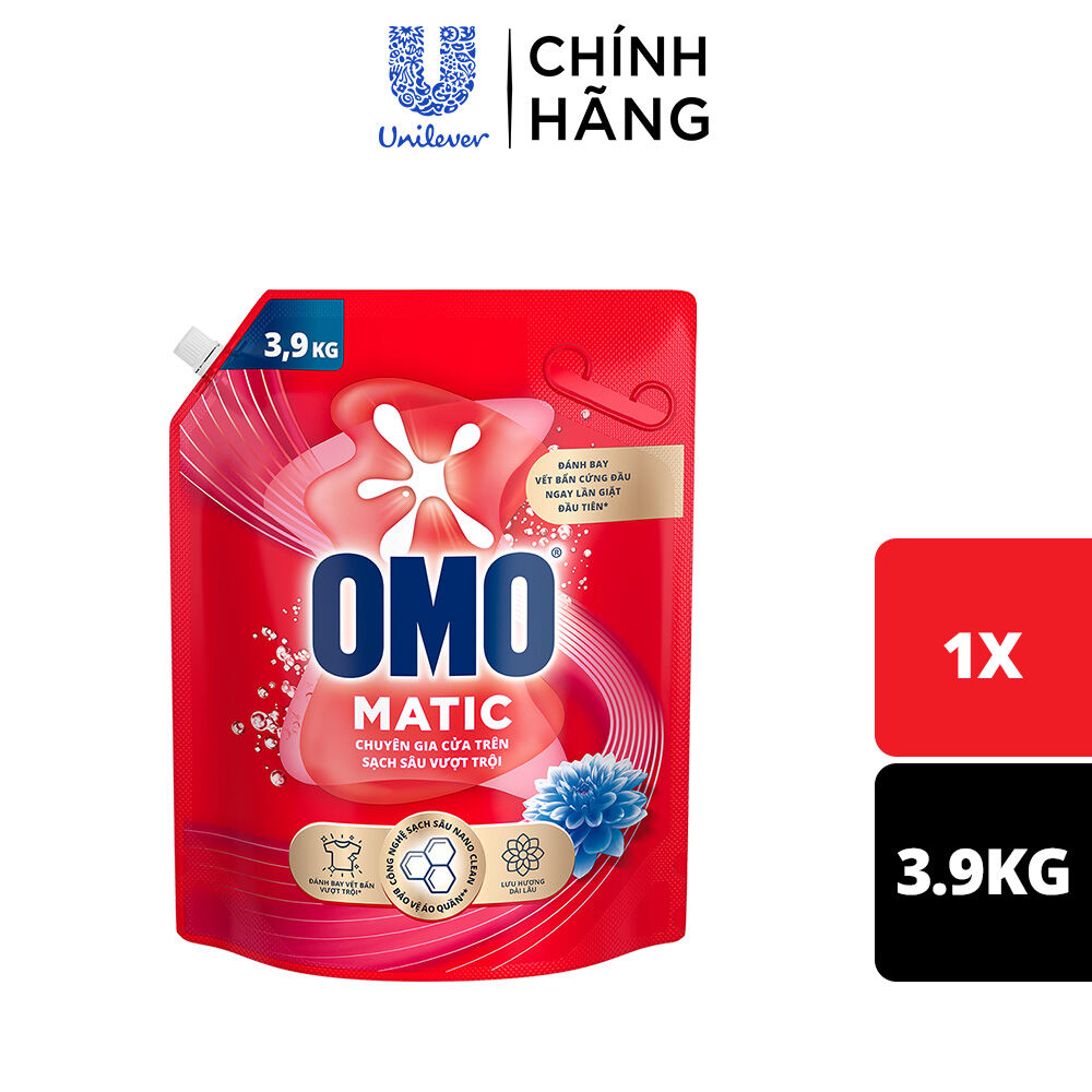Túi nước giặt OMO Matic 4.1/3.8kg dành cho máy giặt cửa trên/cửa trước xoáy bay vết bẩn hương thơm b