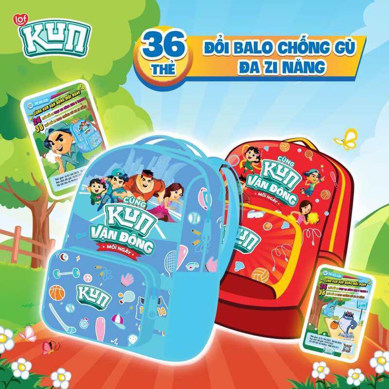 Balo kun chống gù lưng cho bé