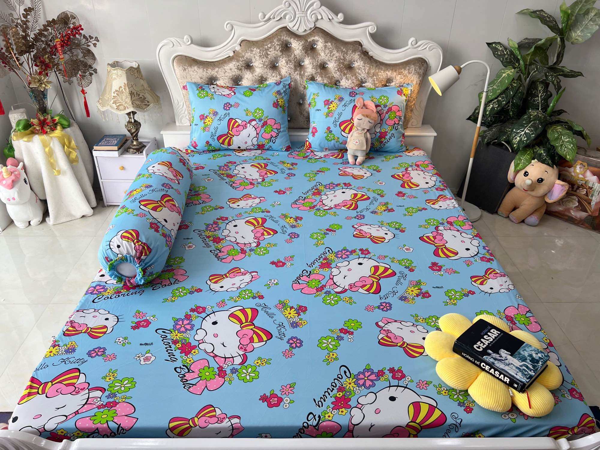 Set 4 món DRAP ÁO GỐI THUN LẠNH HÀN QUỐC