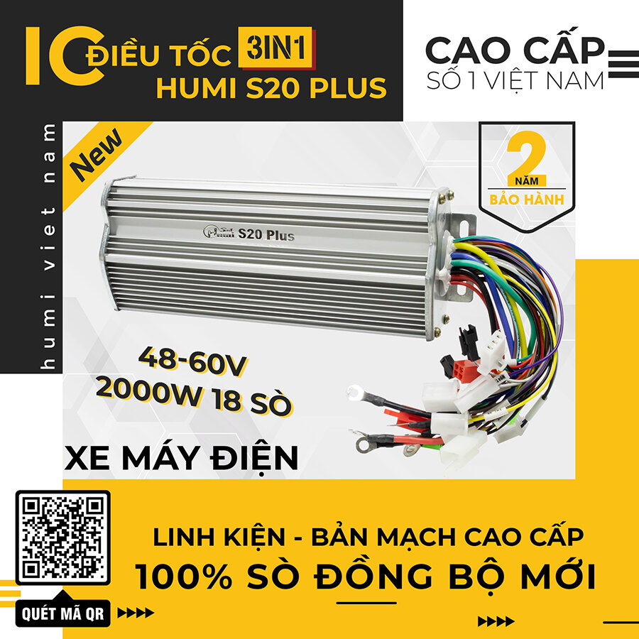 Ic humi s20 plus 2000w cho xe điện 60v -72v ,-2000w