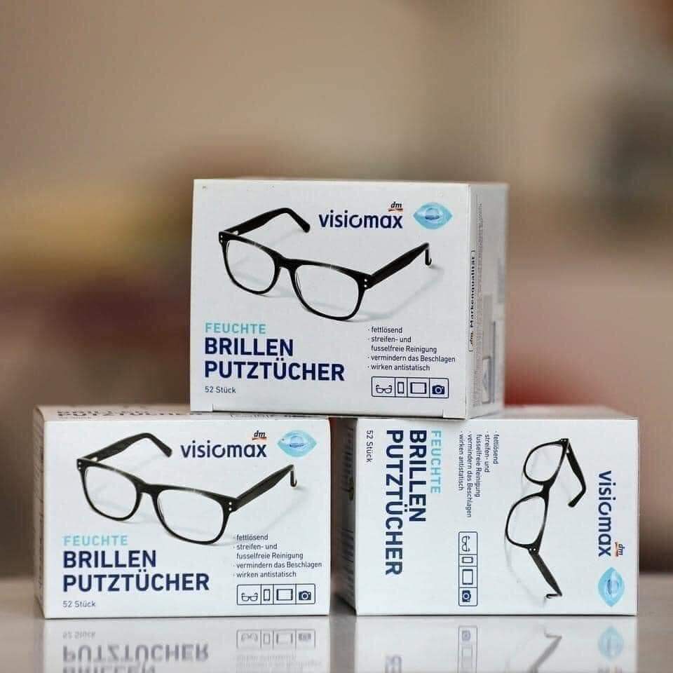 Giấy lau kính hàng nội địa Đức 52 tờ/ hộp