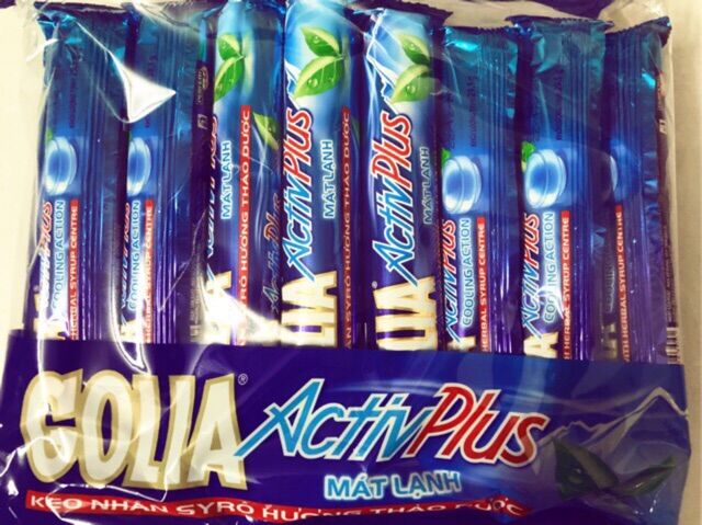 [lẻ 1 cây] KẸO GOLIA ACTIVPLUS BẠC HÀ THE MÁT