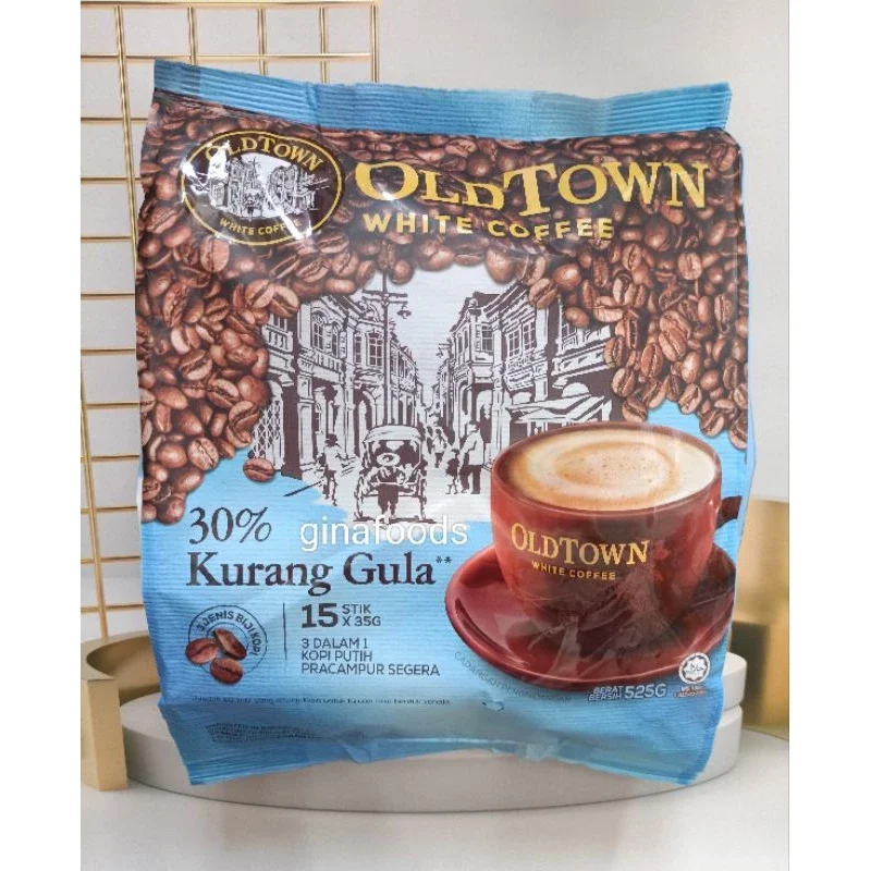 [Date T12/2026] (Bao Bì Mới) Cà phê trắng Old Town White Coffee Malaysia Less Sugar (loại ít đường)