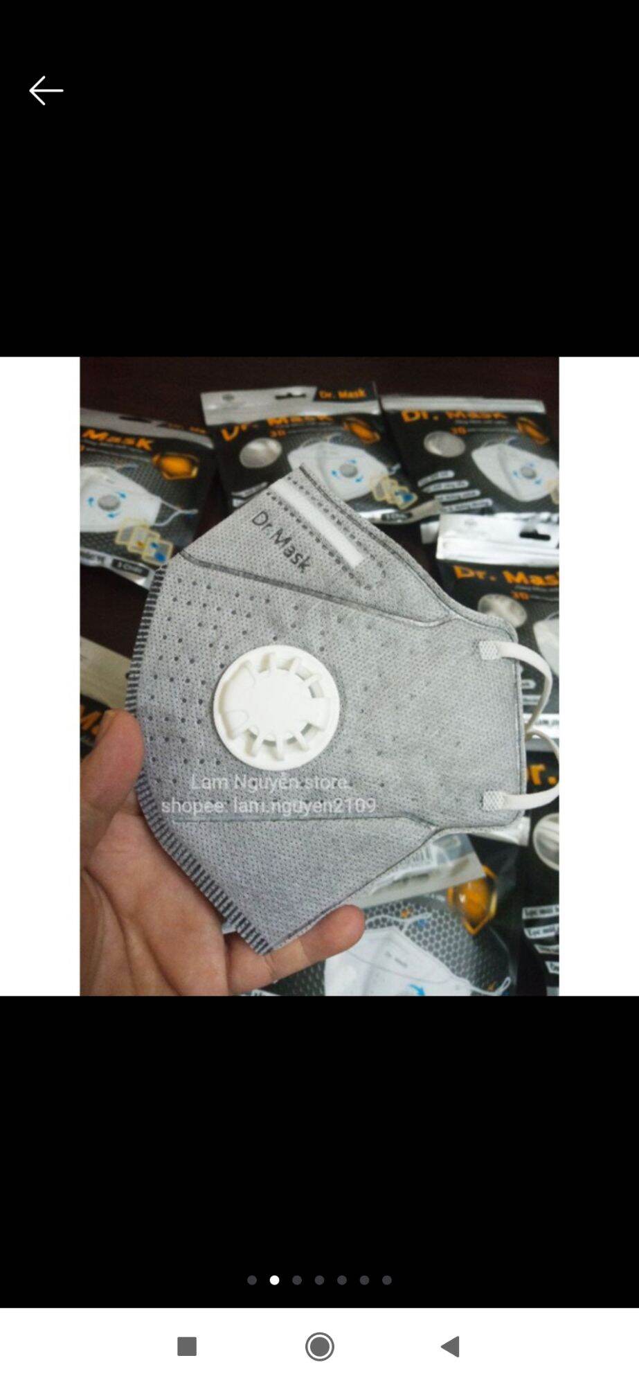 Khẩu trang có van than hoạt tính 3D 4 lớp Dr.mask