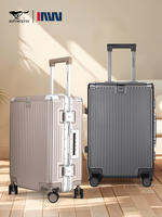 SEPTWOLVES | Vali Du Lịch Khung Nhôm Bền 20in Hộp Mật Mã