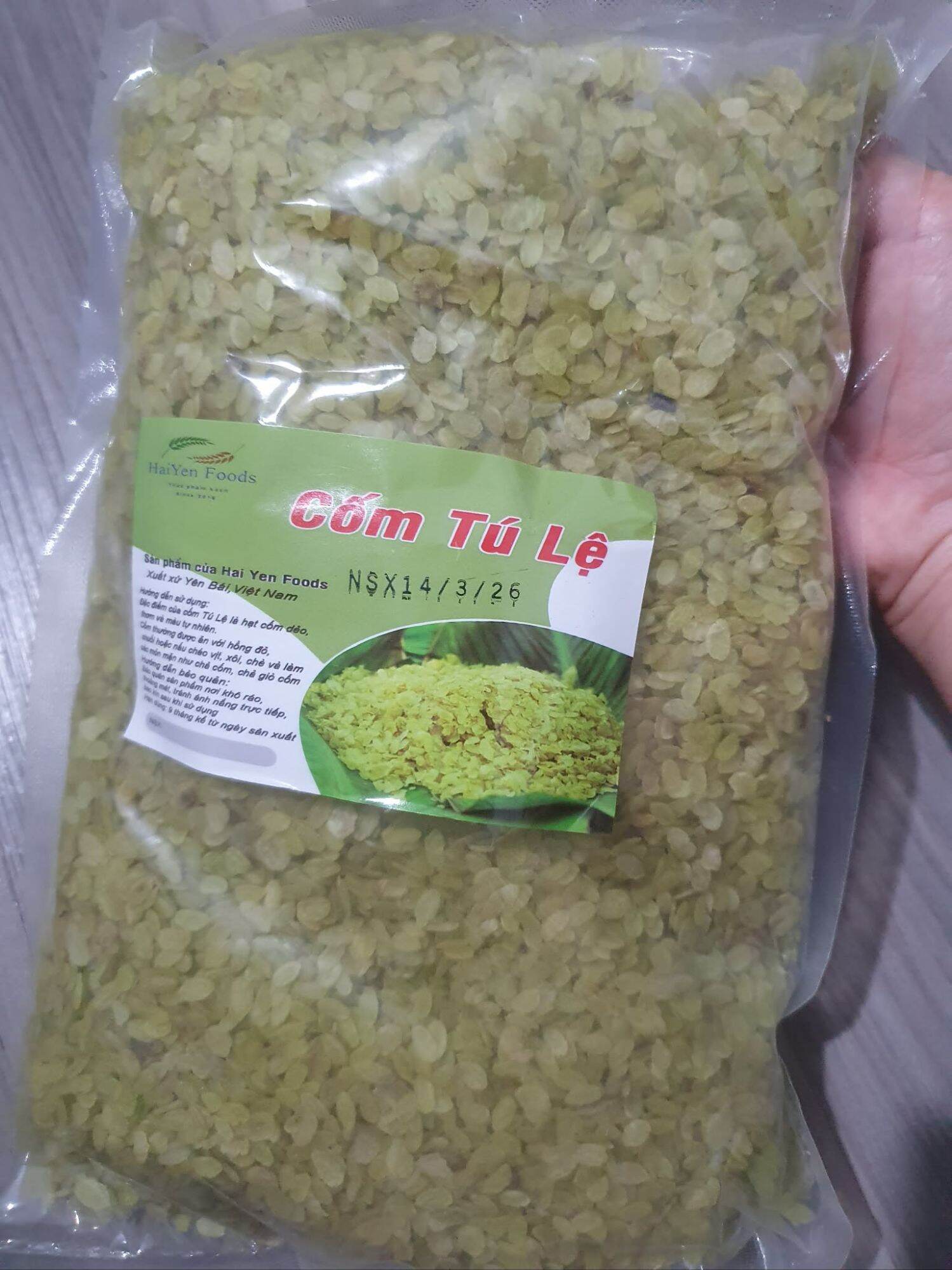 Túi 1Kg Cốm Nếp Tây Bắc Hàng Chuẩn