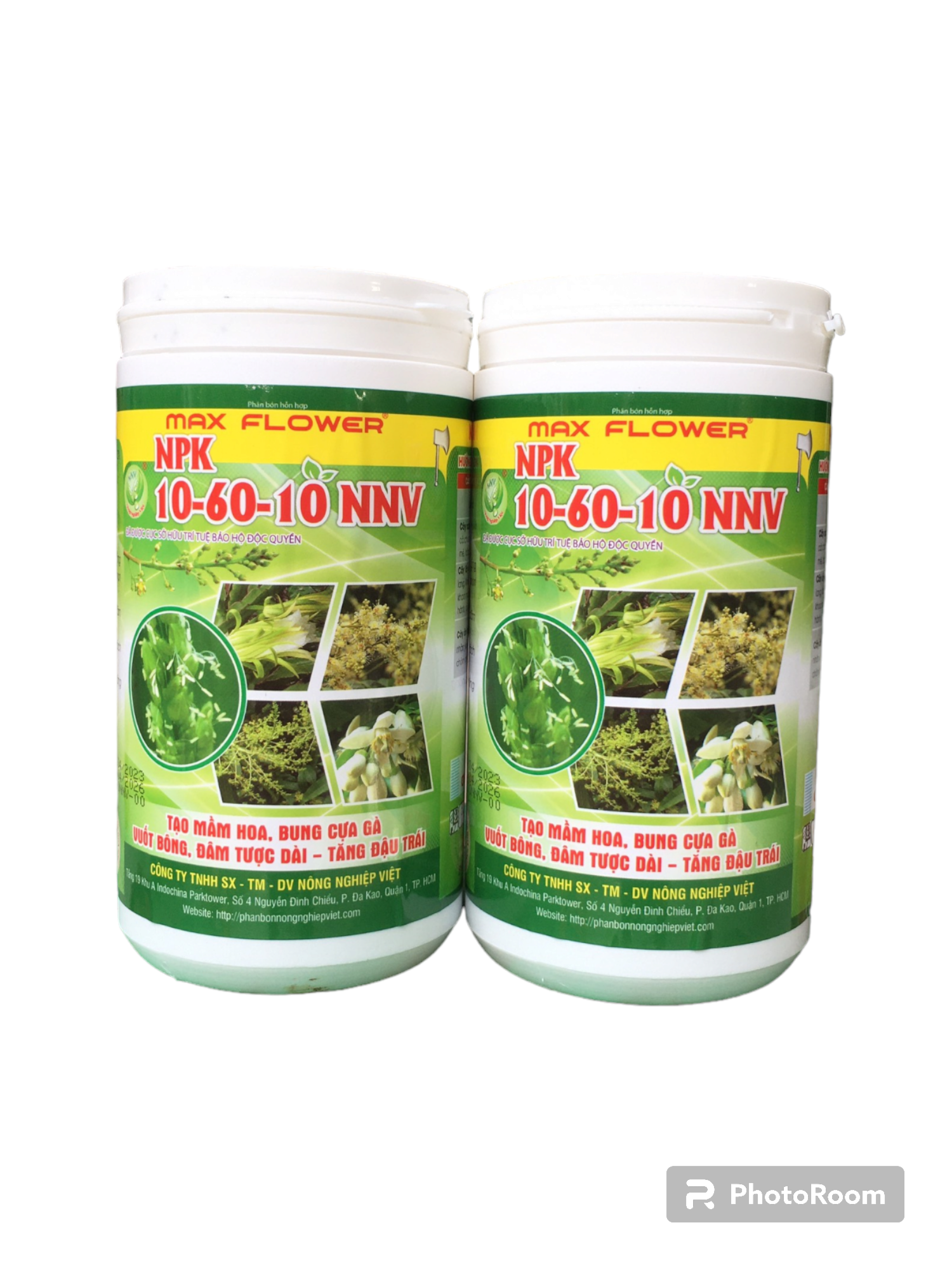 Phân bón NPK 10 60 10 NNV - Hủ 1KG.