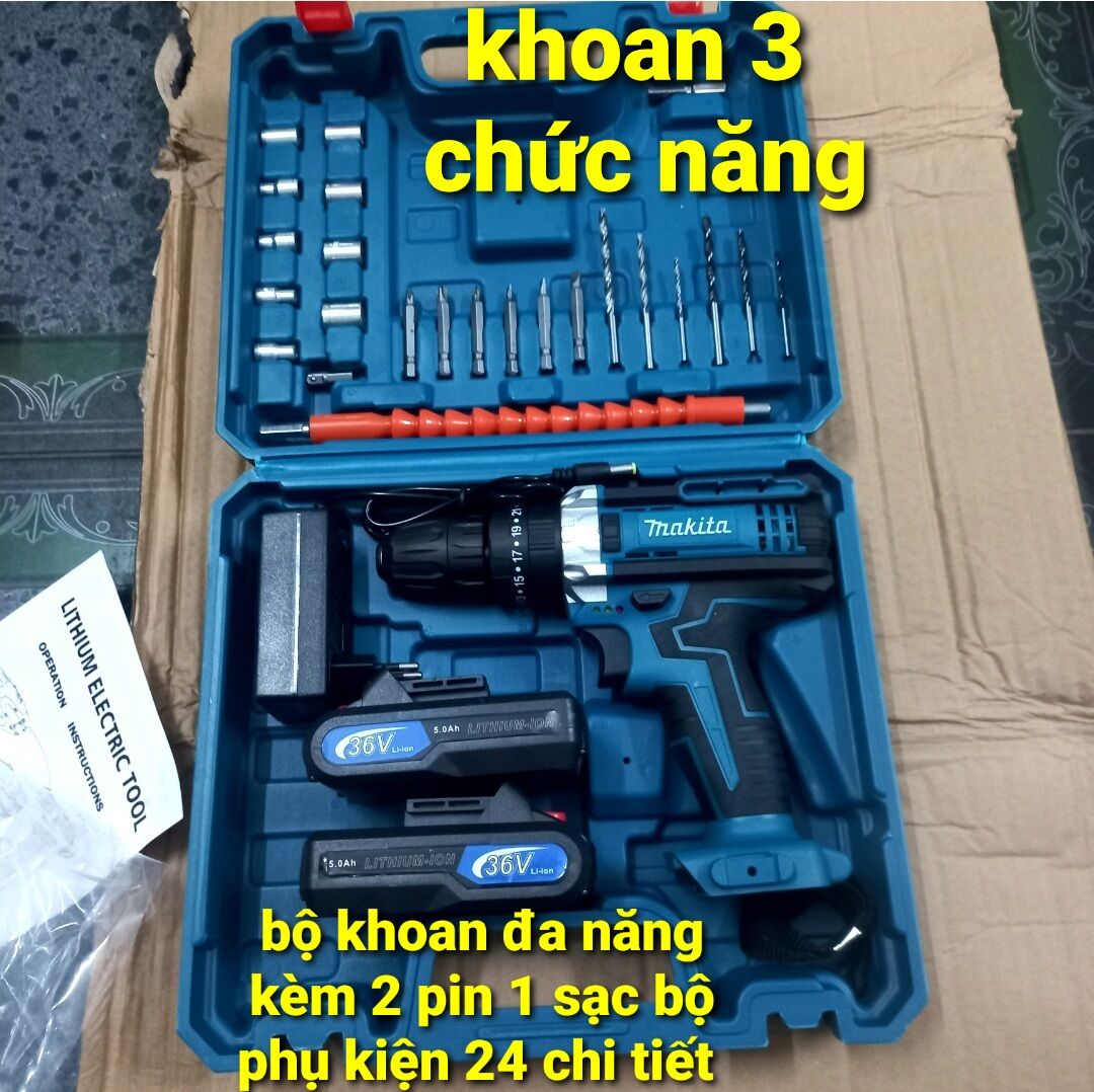 Máy khoan pin makita 36v 3 chức năng loại 1.