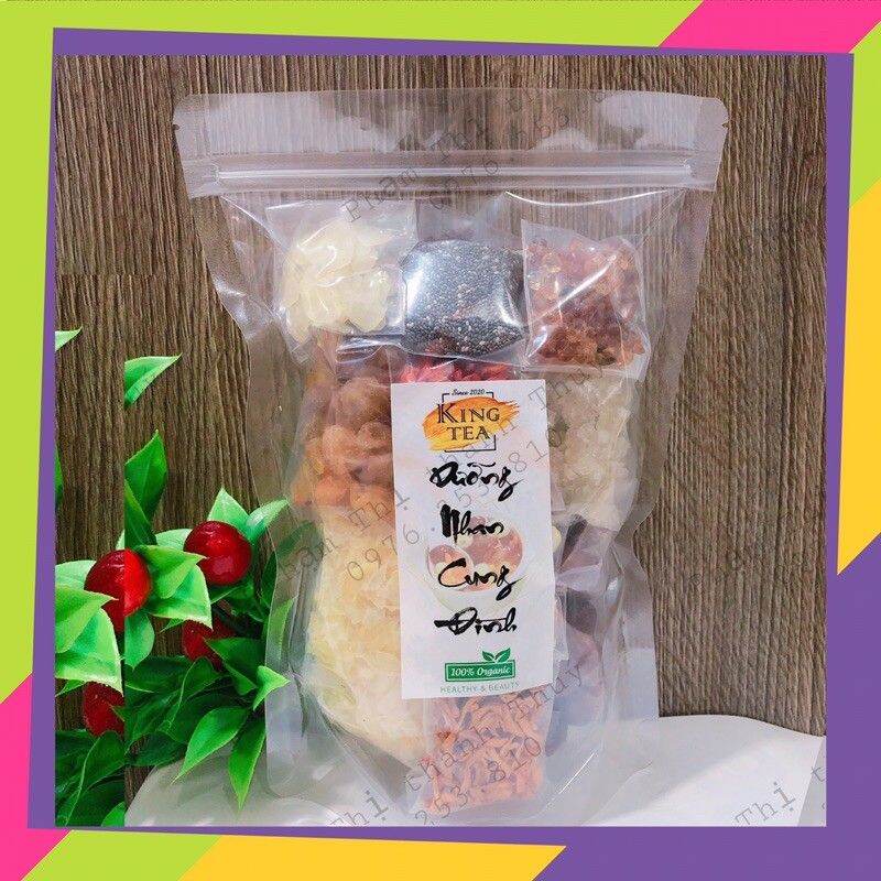 Sét chè tuyết yến dưỡng nhan 13 món nấu 10-14 chai 330ml - ăn
