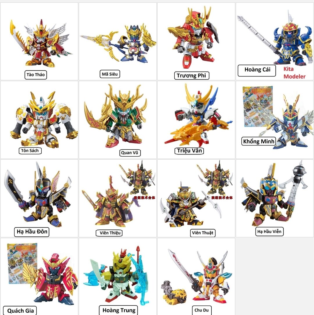 Magins' Gundam three generation models-Gundam SD Sangokuden
