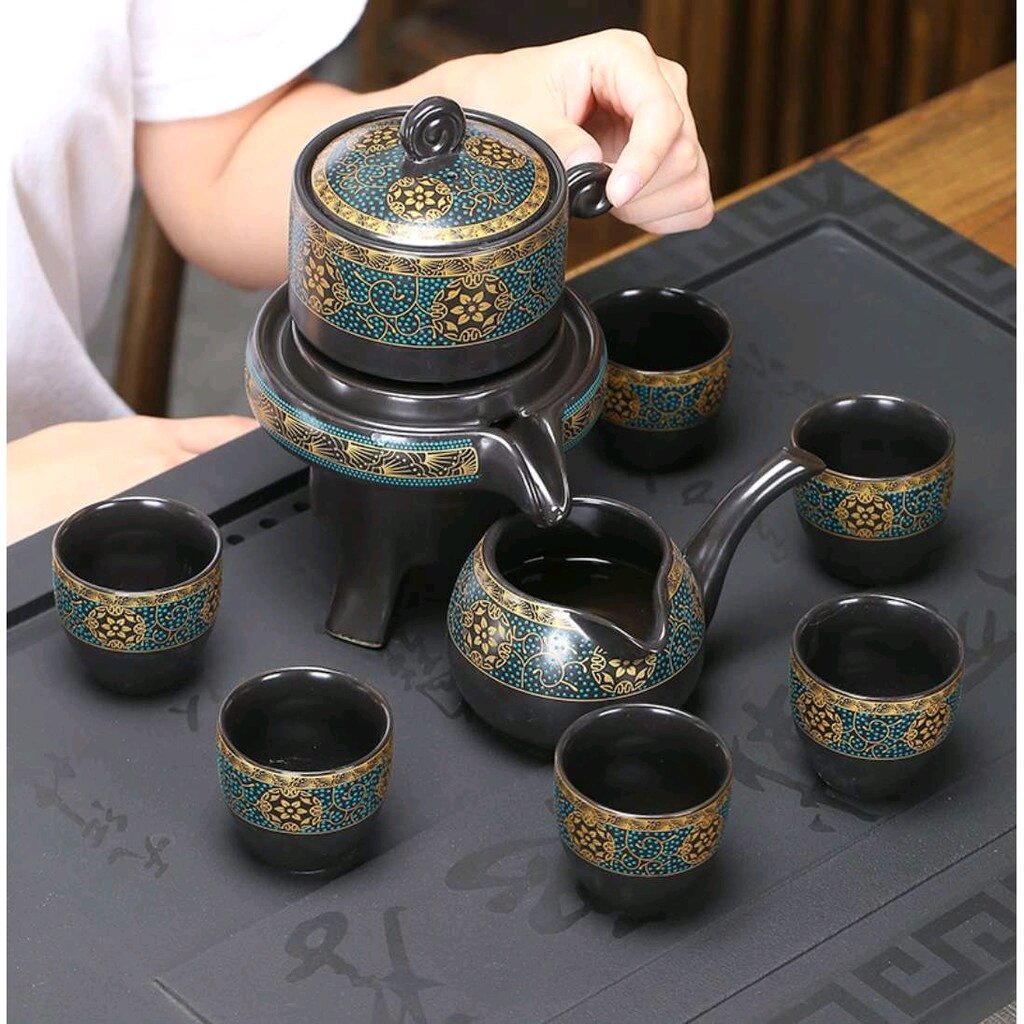 Bộ ấm chén pha trà cối xay , Bộ ấm trà đạo
