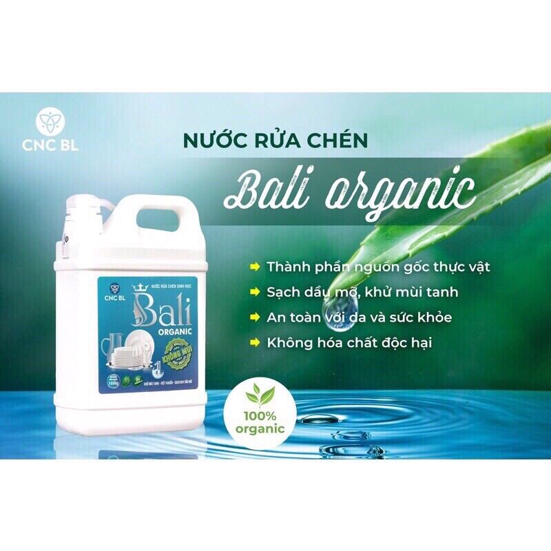 (SALE SỐC) NƯỚC RỬA CHÉN SINH HỌC BALI KHÔNG MÙI (1600ML)