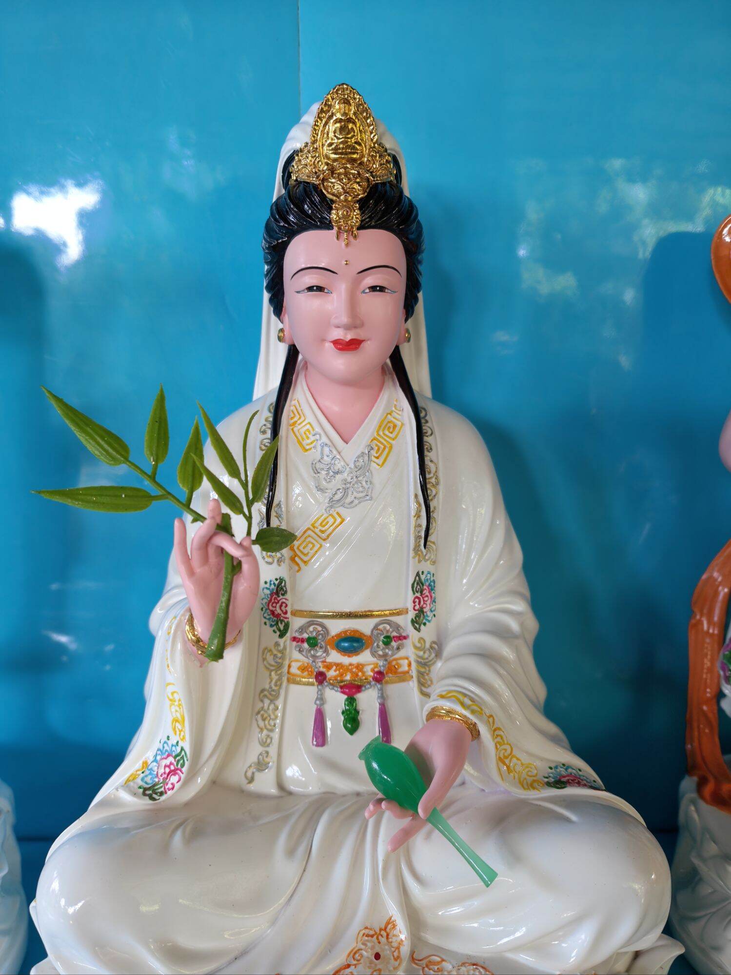 Tượng Quan Âm Bồ Tát, Tiên Đồng Ngọc Nữ cao 30cm