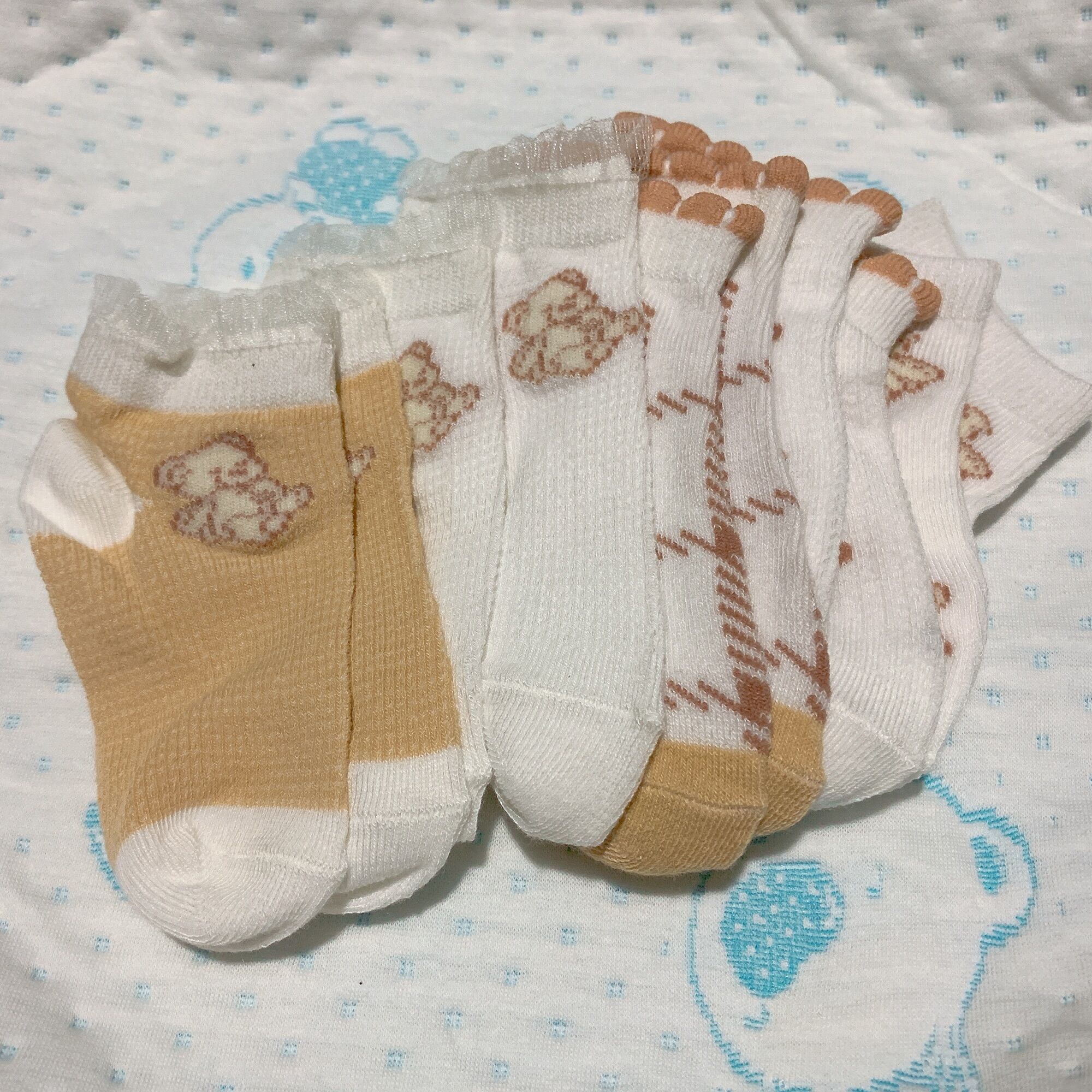 Set 5 đôi tất lưới cho bé - Hàng dày và đẹp