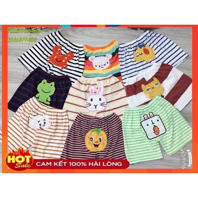 Combo 10 quần mông thú chất cotton cho bé trai bé gái