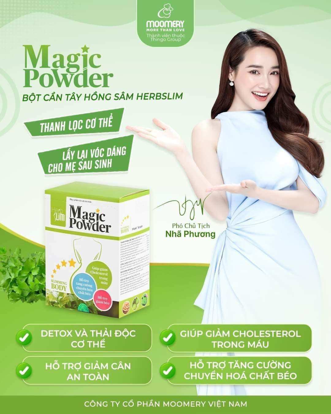 Bột cần Tây Hồng sâm Herbslim Trấn Thành