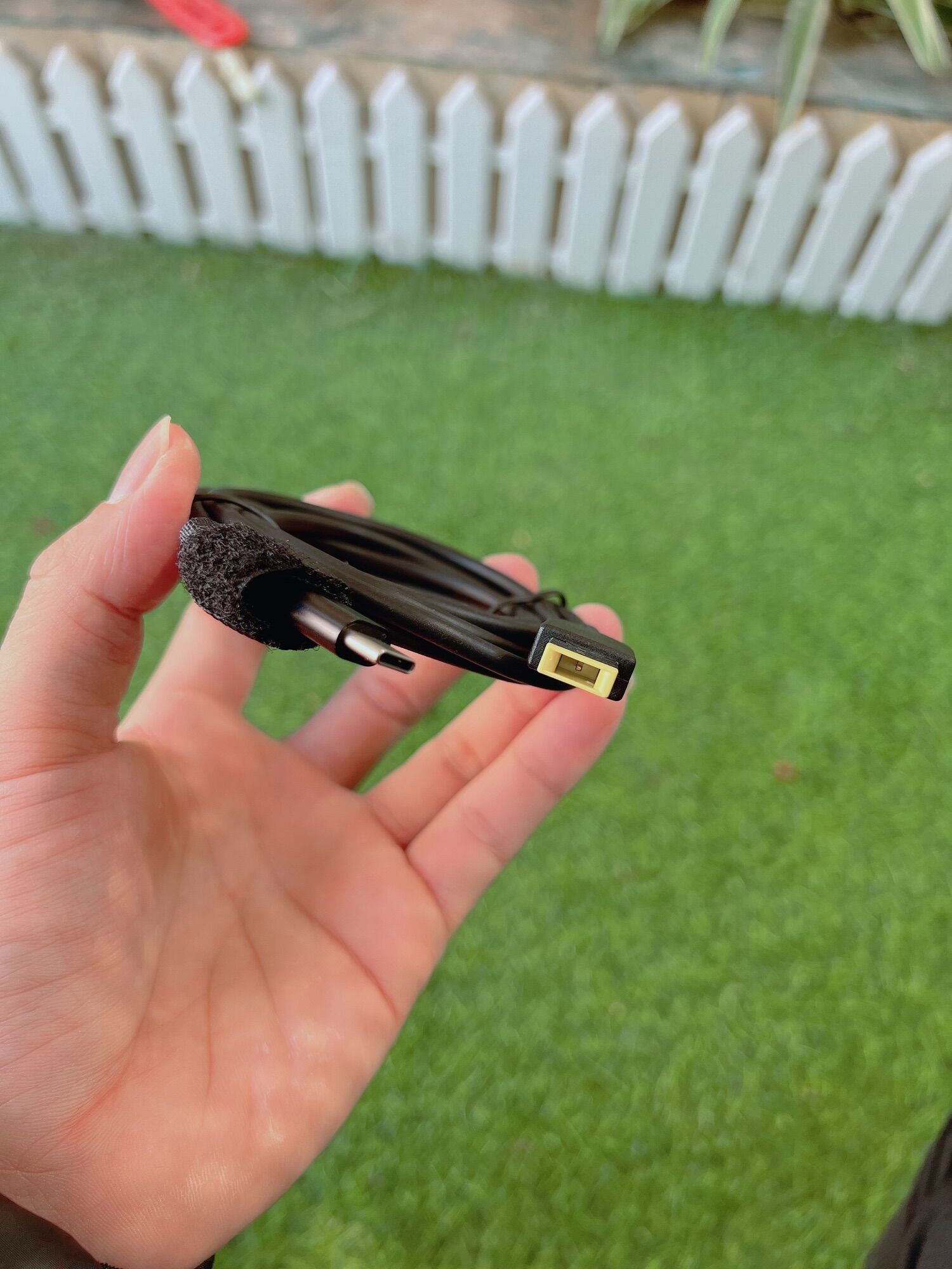 cáp sạc usb c sang lenovo chân vuông (type c to lenovo)