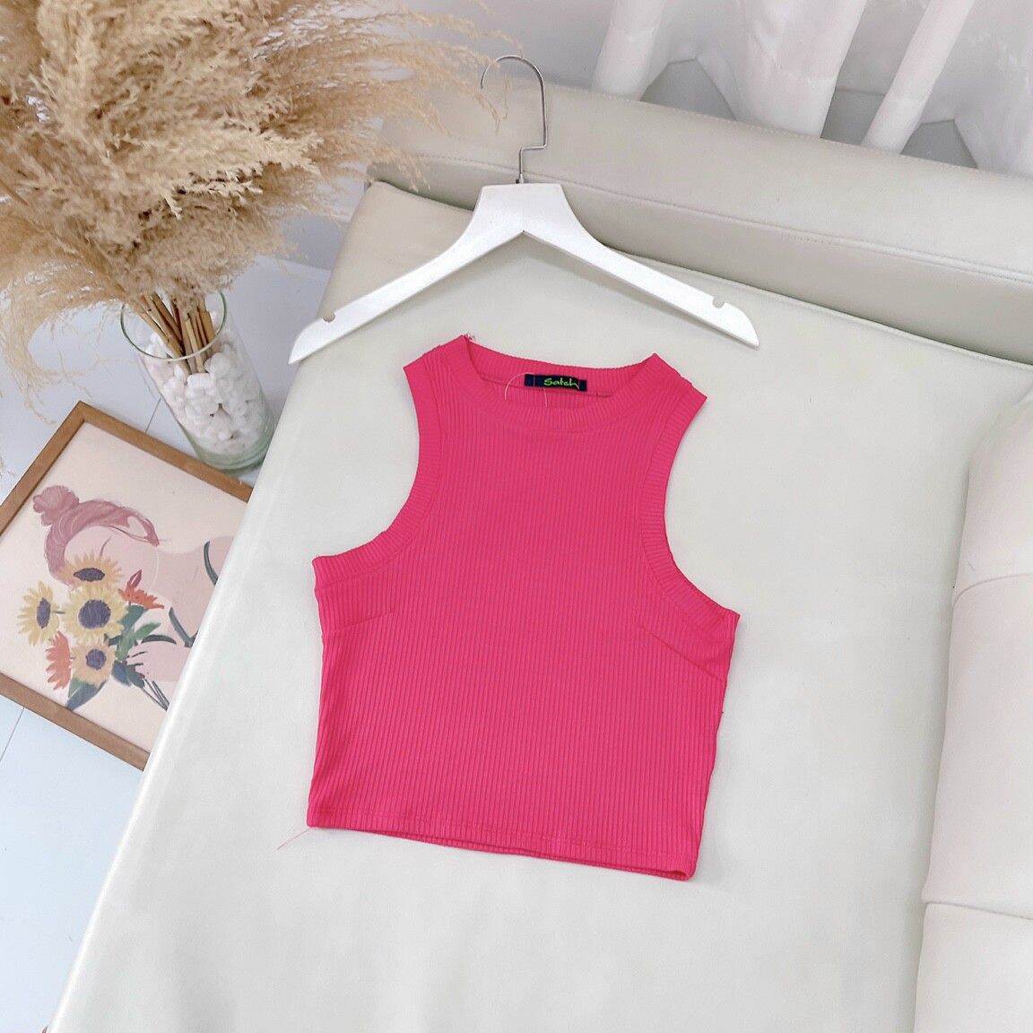 ÁO THUN BA LỖ SÁT NÁCH CROPTOP FORM 45KG