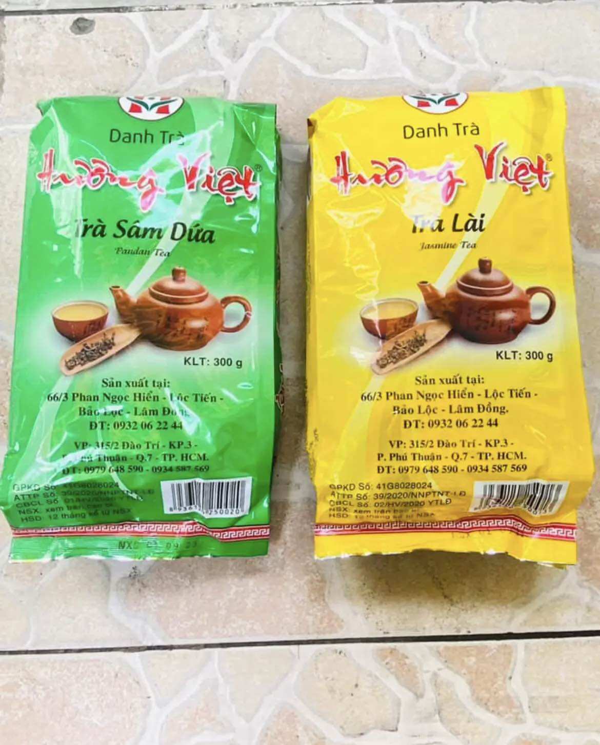 Trà HƯƠNG VIỆT (Trà Lài - Trà Sâm Dứa) 300g/gói