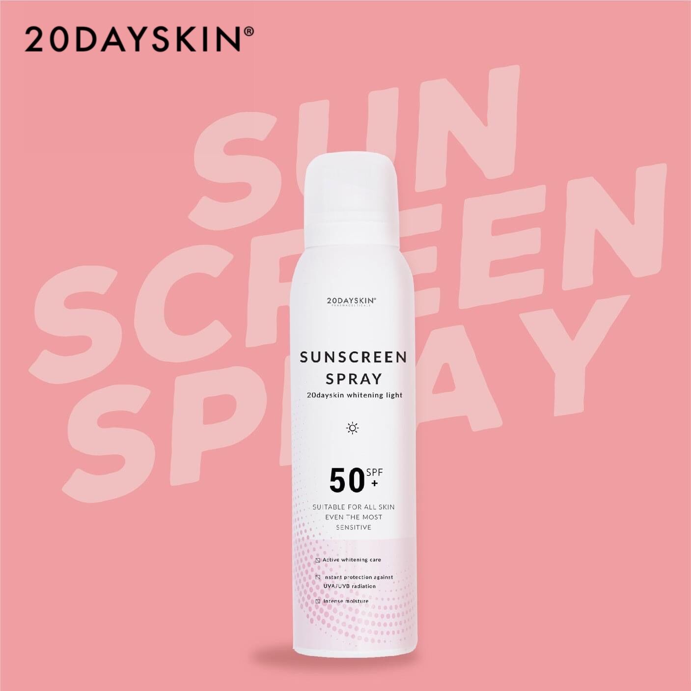 Xịt chống nắng trắng da 20dayskin