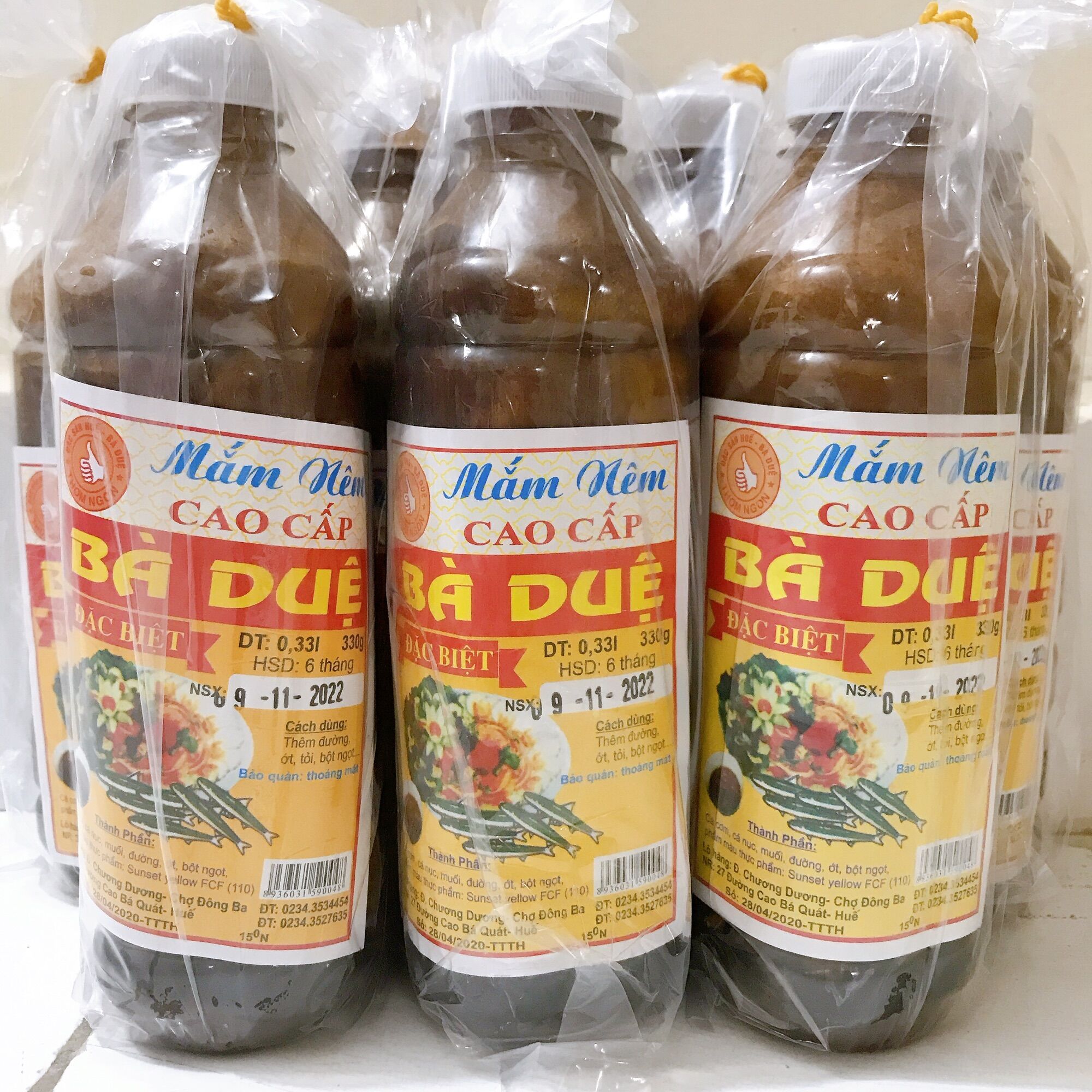 MẮM NÊM BÀ DUỆ CHAI 500G - MẮM HUẾ