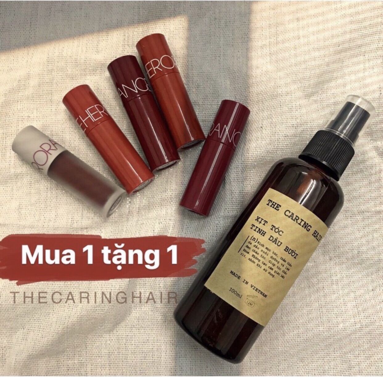 [CHÍNH HÃNG] Xịt tóc Tinh dầu bưởi THE CARING HAIR ( Kích mọc tóc - Giảm rụng )