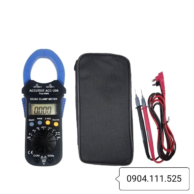 [HCM]Ampe kìm đo dòng AC/DC ACCUTEST ACC-206 (600A)
