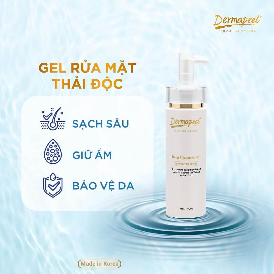 [HCM] Gel rửa mặt thải độc Dermapeel