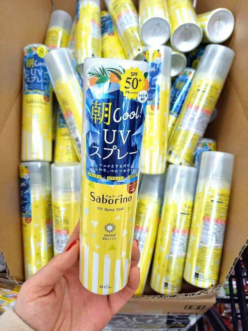 Xịt chống nắng Saborino UV spray cool Nhật Bản