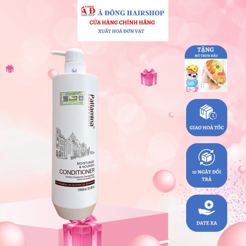 Bộ dầu gội xả hấp dưỡng Pallamina Collagen Keratin phục hồi siêu mượt tóc