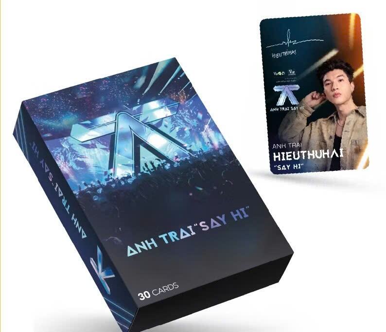 Hộp 30 card bo góc Anh Trai Say Hi có chữ kí, hình siêu nét